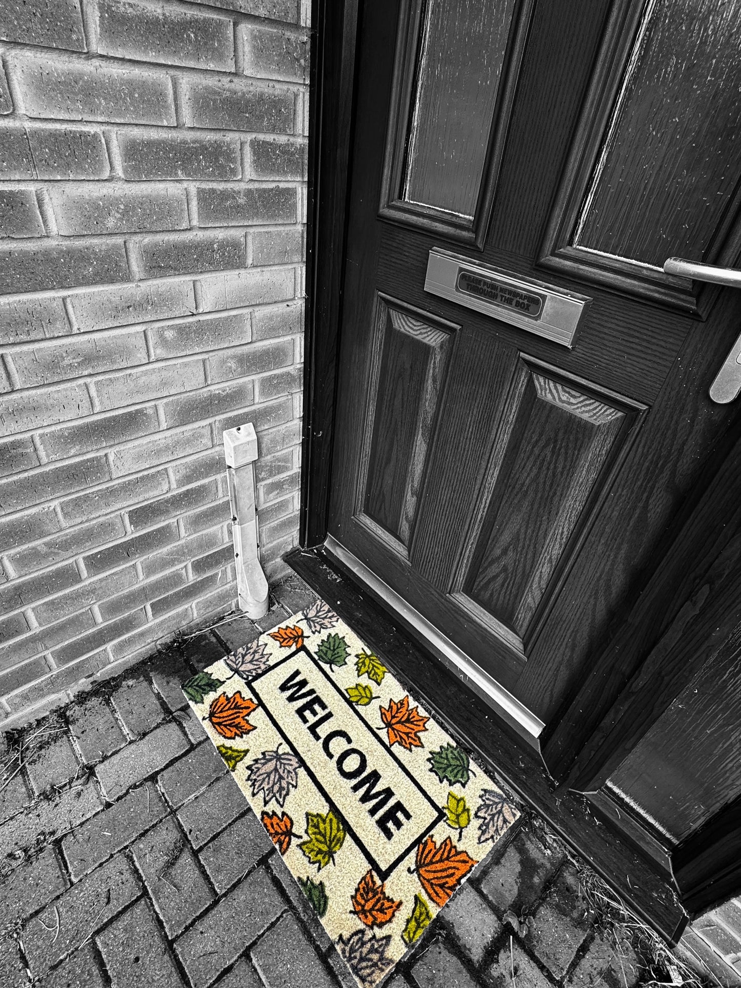 “Bring the beauty of autumn to your doorstep with a welcome that never fades.”