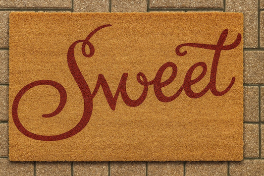 Step into sweetness – the perfect doormat for a warm, cheerful home.
